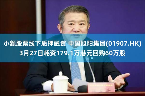 小额股票线下质押融资 中国旭阳集团(01907.HK)3月27日耗资179.1万港元回购60万股
