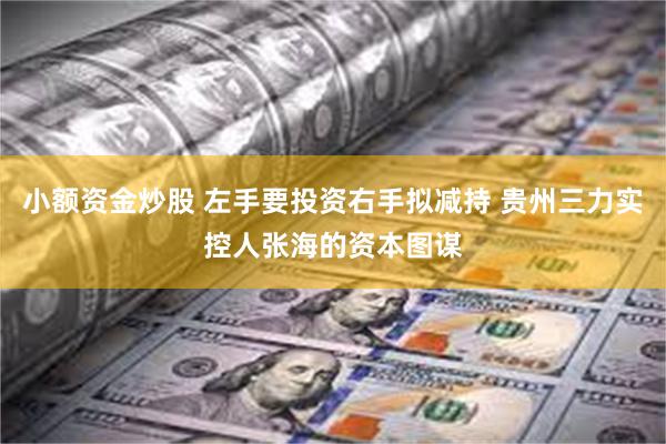 小额资金炒股 左手要投资右手拟减持 贵州三力实控人张海的资本图谋