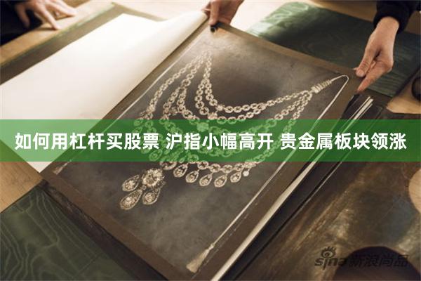 如何用杠杆买股票 沪指小幅高开 贵金属板块领涨