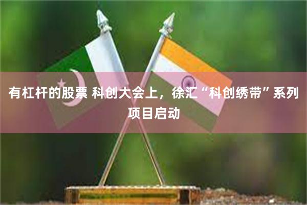有杠杆的股票 科创大会上，徐汇“科创绣带”系列项目启动