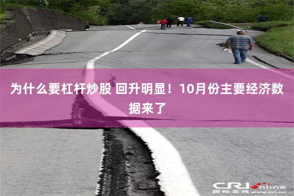 为什么要杠杆炒股 回升明显！10月份主要经济数据来了