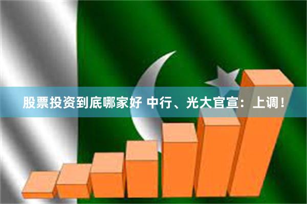 股票投资到底哪家好 中行、光大官宣：上调！