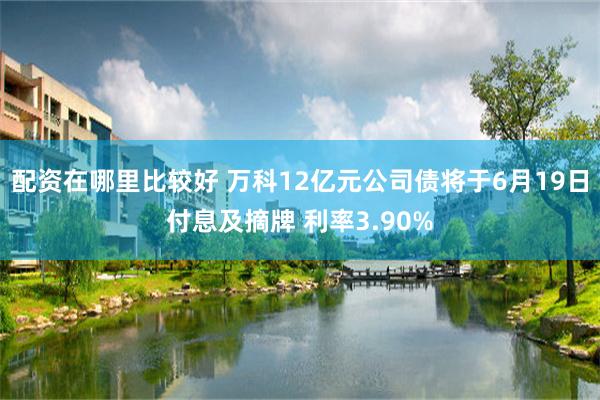 配资在哪里比较好 万科12亿元公司债将于6月19日付息及摘牌 利率3.90%