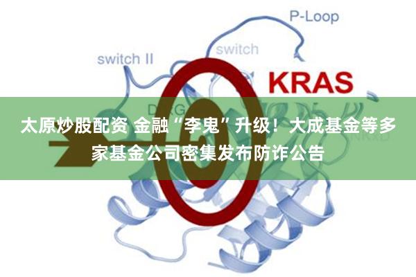 太原炒股配资 金融“李鬼”升级！大成基金等多家基金公司密集发布防诈公告