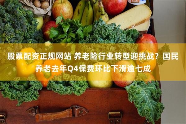 股票配资正规网站 养老险行业转型迎挑战？国民养老去年Q4保费环比下滑逾七成