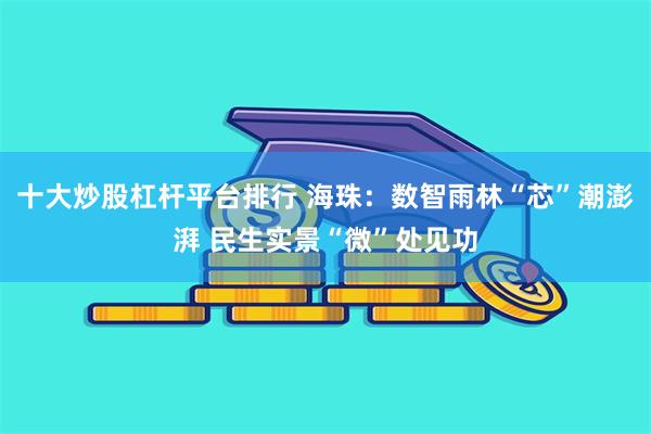 十大炒股杠杆平台排行 海珠：数智雨林“芯”潮澎湃 民生实景“微”处见功